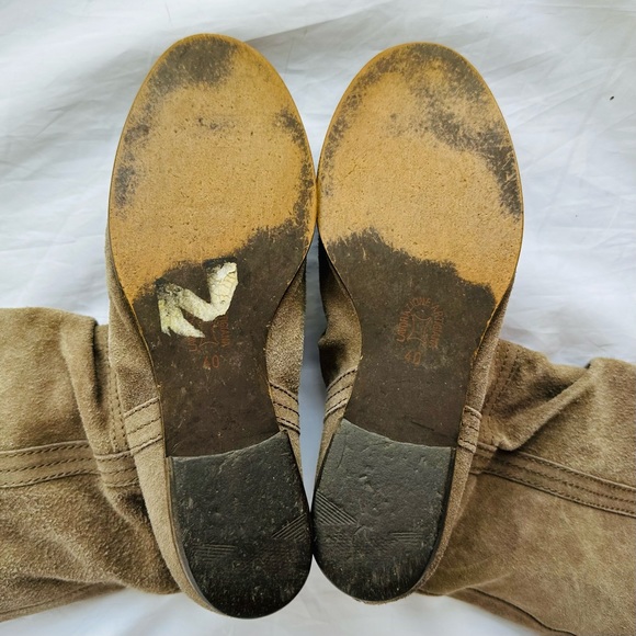 Bullboxer taupe brown suede tall boots size Eur 40, US 10 - Picture 12 of 12
